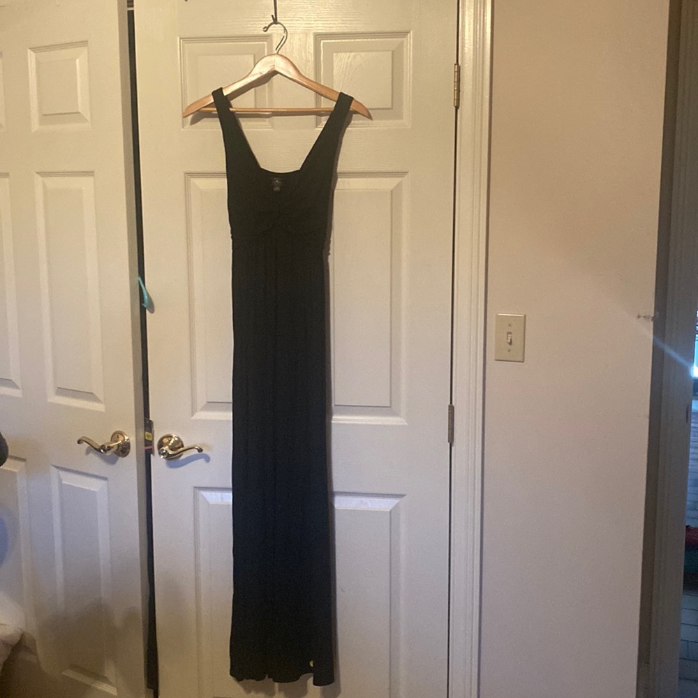 Black maxi dress